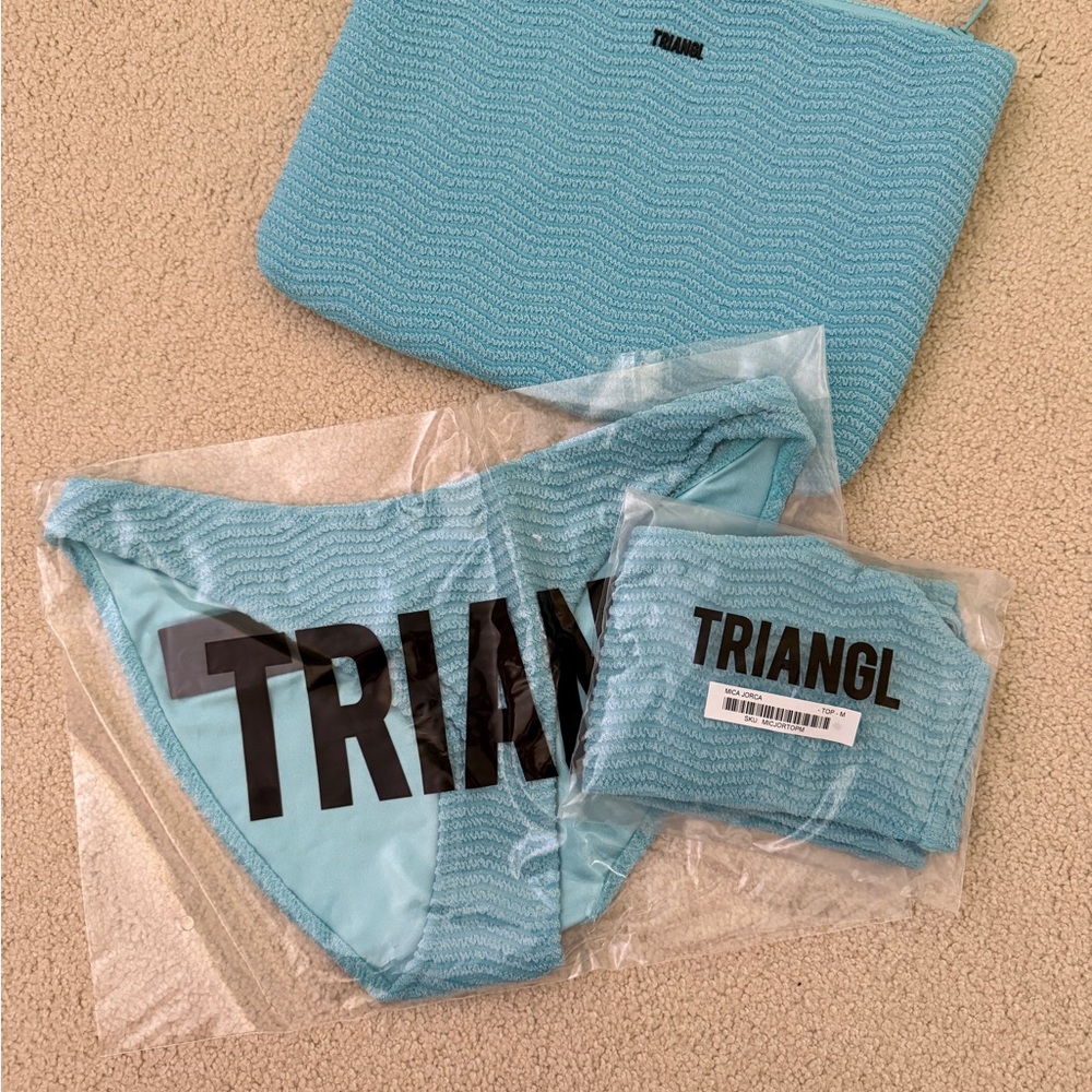 MICA JORCA BLUE BIKINI SET SIZE MEDIUM NWT